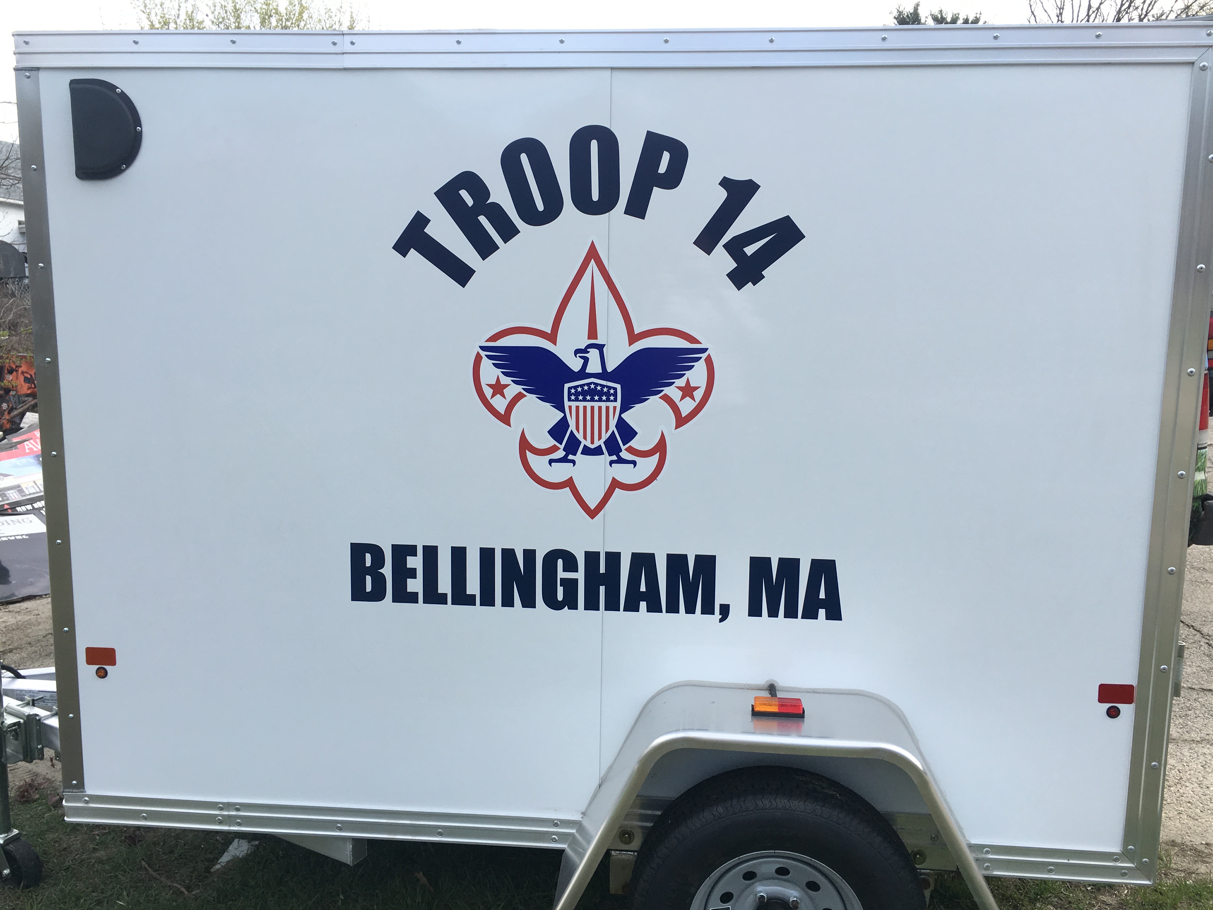 Troop Trailer with Logo Bellingham Boy Scout Troop 14